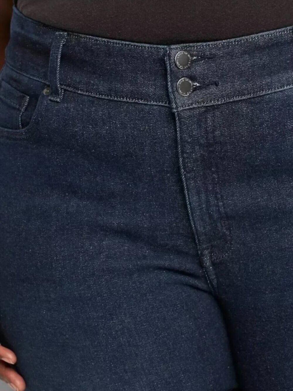 Lane Bryant Tighter Tummy Fit High-Rise Straight Leg Jeans 28S Blue Denim - Picture 2 of 4